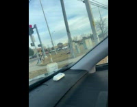 Man twerk video shoot corner of street 