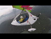 View on the side of a small airplane