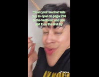 Teacher textbook open big face 