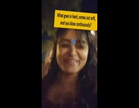 Girl uses unriddle it filter riddle game