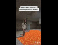 When keep inventory players get lost in a cave 