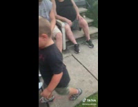 Little boy yells that he wants to relax 