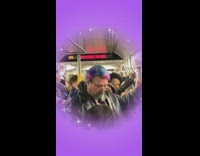 Colorful hair dye subway