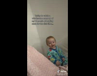 Mom records her baby to say nana 