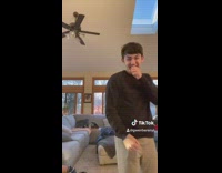 Guy pranks girl doesnt catch her jump