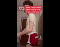 Collab BitchIG2 - Red hooters shorts skit  hair dryer