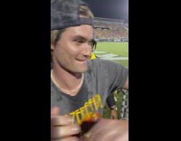 Celebrity sighting at football game Chase Stokes 