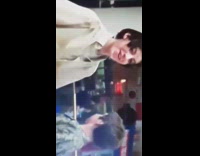 Grey cat blocks television screen even stevens