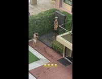 Man shirtless shower pool area photo shoot