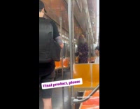 Man wizard costume stand up comedy in train