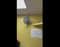 Sign in laundromat about closing doors tightly