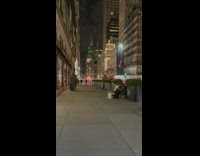 Walking by street performer screaming tequila on saxophone