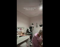 Woman tries the voice filter on her cat 