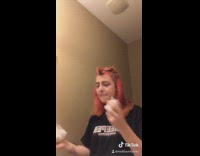 Collab BitchIG2 - Girl dye hair black pink 