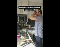 Guy living alone wonders why no one cleans 
