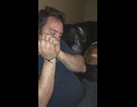 Guy breaks black zip tie off wrists