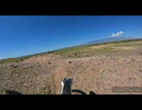 Guy jumps over from other side of the road