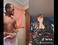 TikTok split screen family guy in bathroom