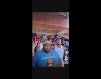 Guy tries to do dance trend lean back 