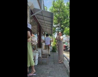 Woman sip coffee face on the wall