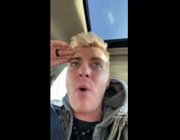 Guy yells i love my job car