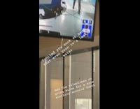 united airlines tv leaking water in waiting room