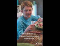 Girl calls kid with red hair Ed Sheeran 