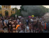 People celebrating and performing the Aghori dance