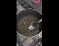 Making iced tea for black cat 