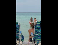 Collab IITW - Lady Holds Beach Ball for Video Content