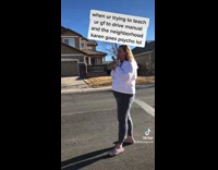 Karen calls cops on guy driving car