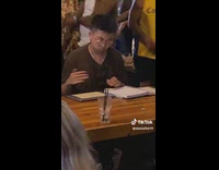 Man studying at the bar