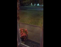 Guys shows fog sticked on glass door