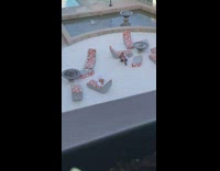 Girl sit chair white towel head body