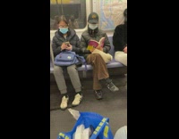 Woman wears death before decaf cap