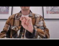 Guy show trick with flexible pinky finger