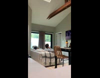 Cat runs to couple screaming on couch