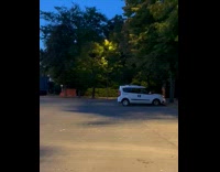 Park Lamp Light Flickers  On and Off