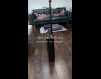 Filmer laughs at thin suitcase of father