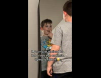 Collab BitchMP - Little boy stares in mirror lazy eye