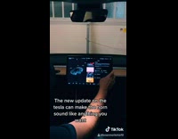 Tesla car sound different horns