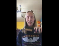 KaleSaladIG - Girl burns tongue with flat iron