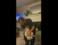 Collab Kale Salad IG - Dad spins son in air fail