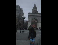Girl poses for photo at park