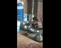 Collab BitchIG2 - Little girl helps hand wash dirty dishes 