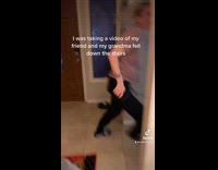 Collab Clips MPUGC - Guy laying under dog bed grandma fall 