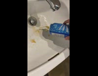 Canned drink weird watery ice formation