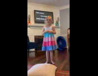 Little girl says intro of Daily Dose
