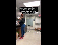 Collab Clips MPUGC2 - Woman buys food instead of eating packed lunch 