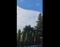 Cloud formation look like sky split in half